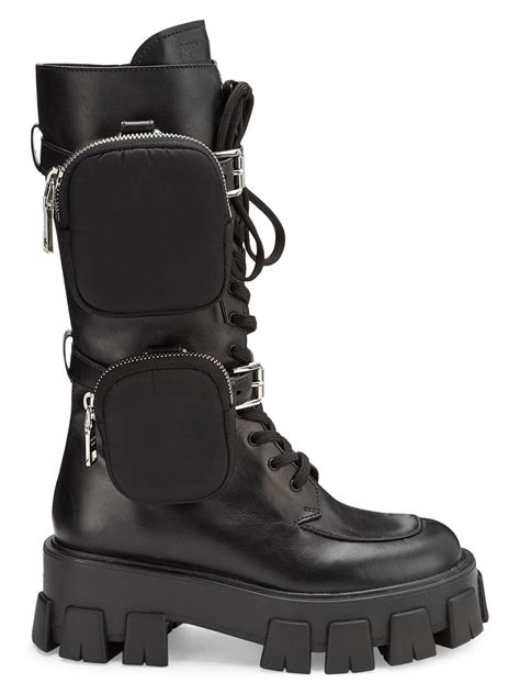 prada combat boot|prada black chunky combat boots.